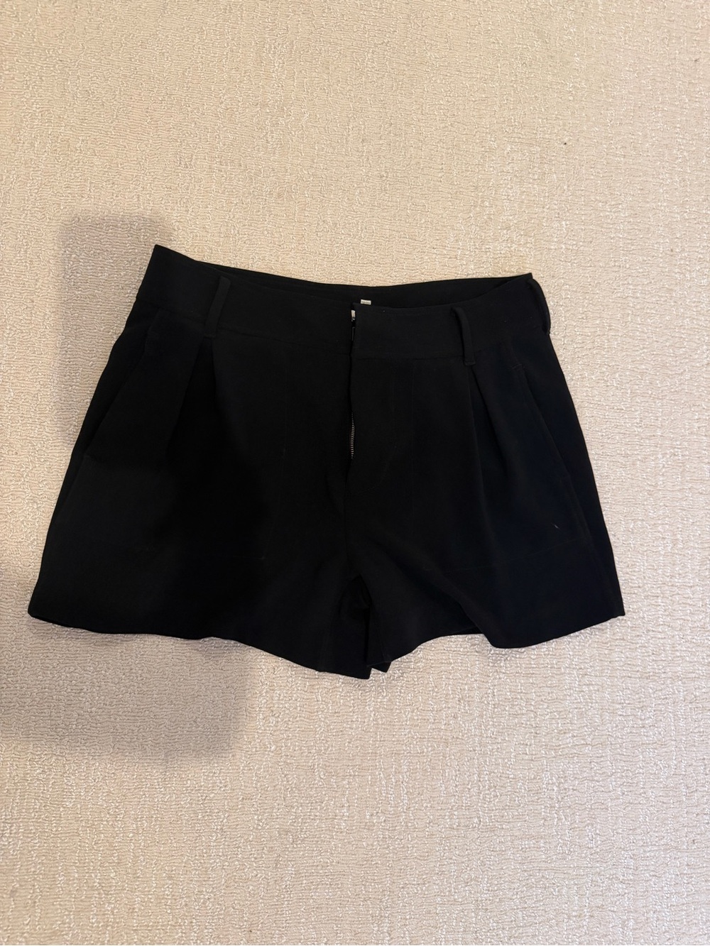 Joie Black Pleated Dress Shorts - Size Small